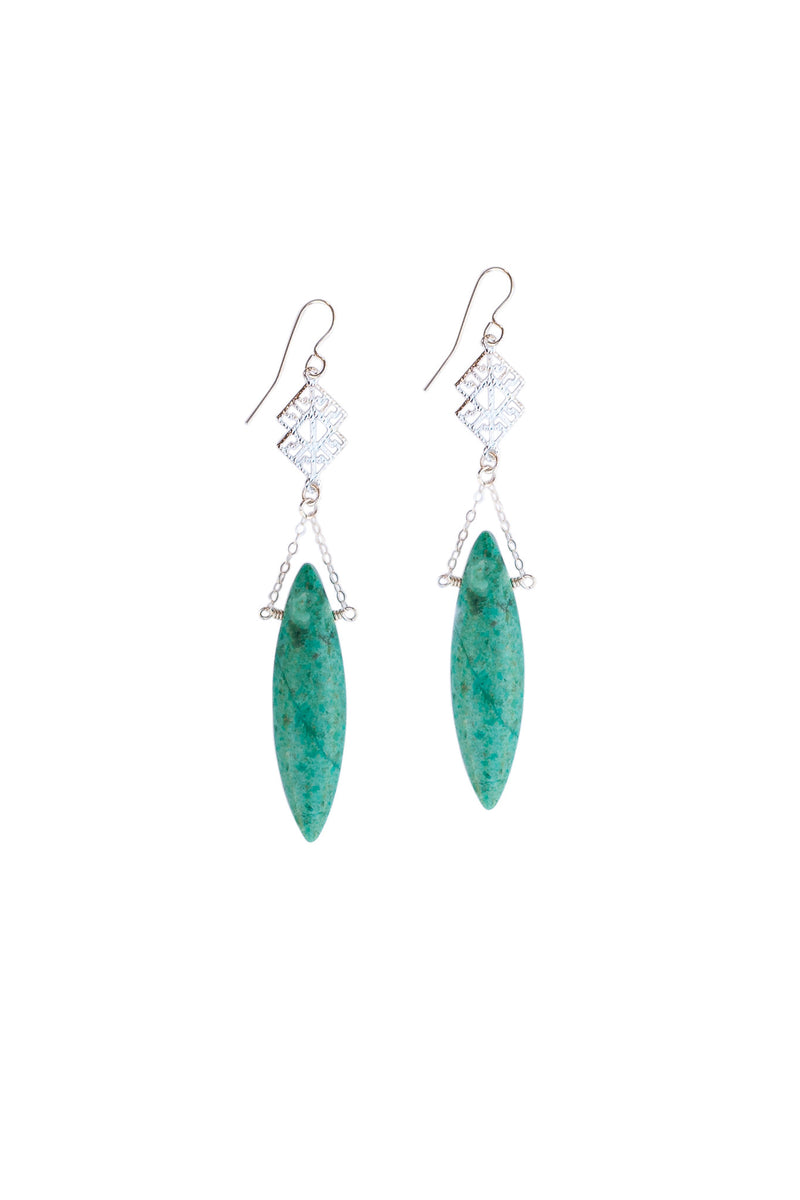 Arizona Turquoise Chain Earrings