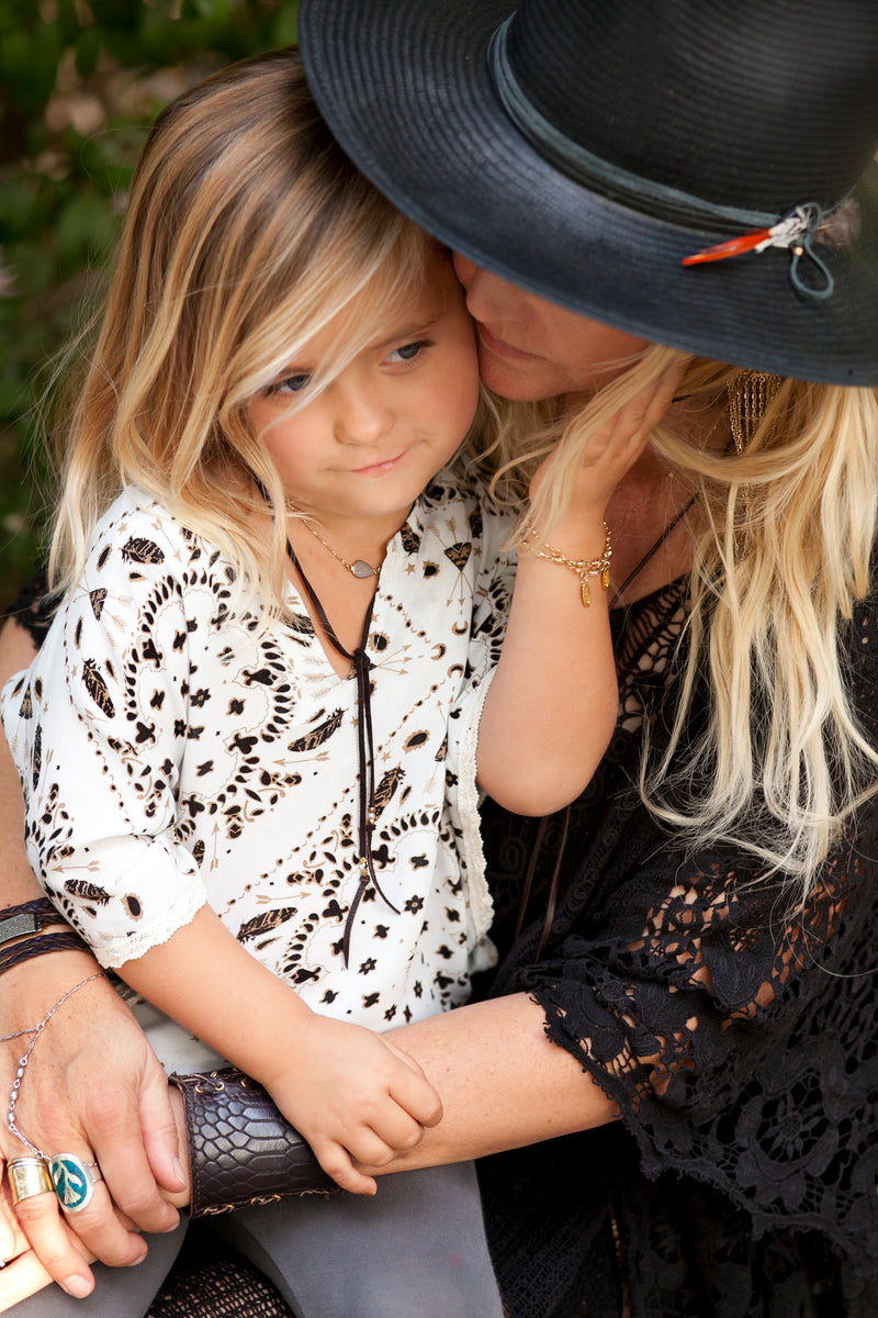 Wildflower Leather Necklace Mommy & Me Set