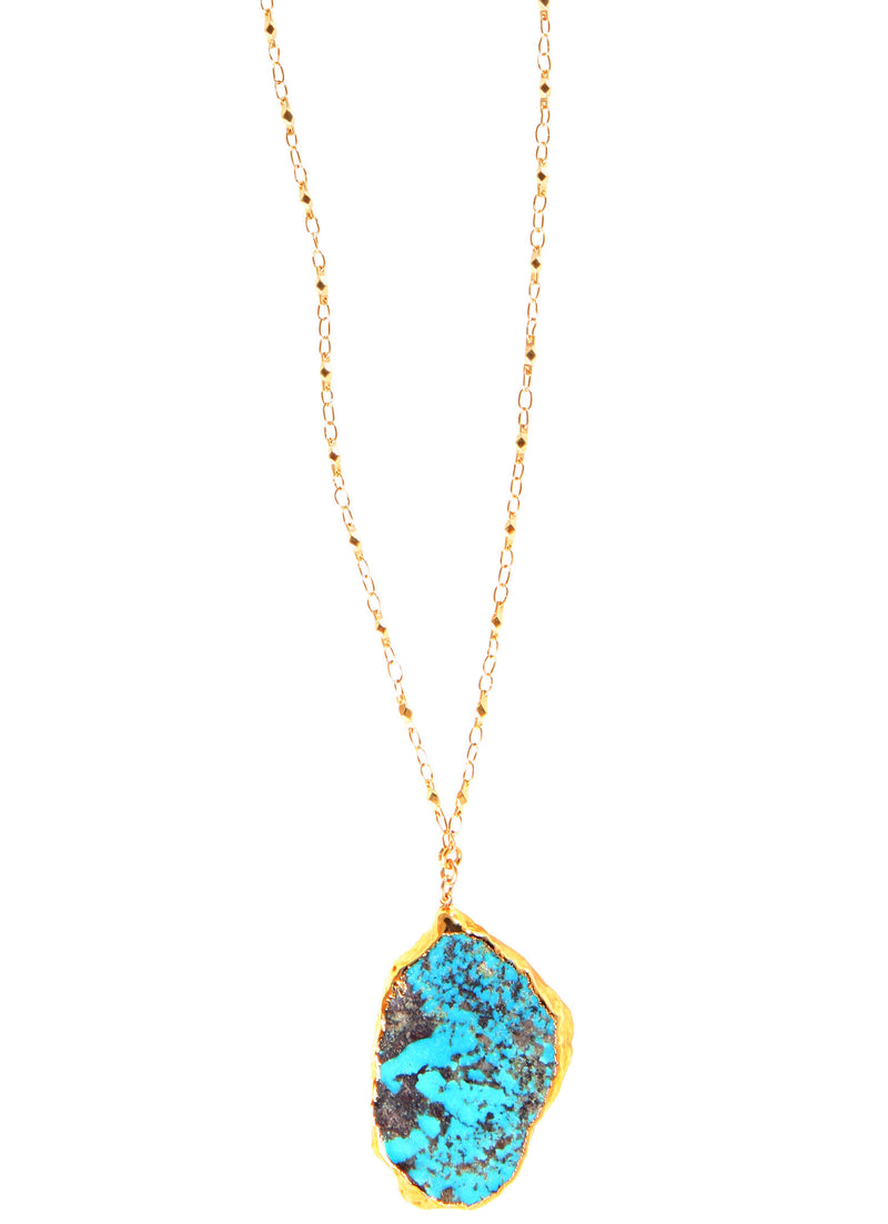 Turquoise Slice Necklace
