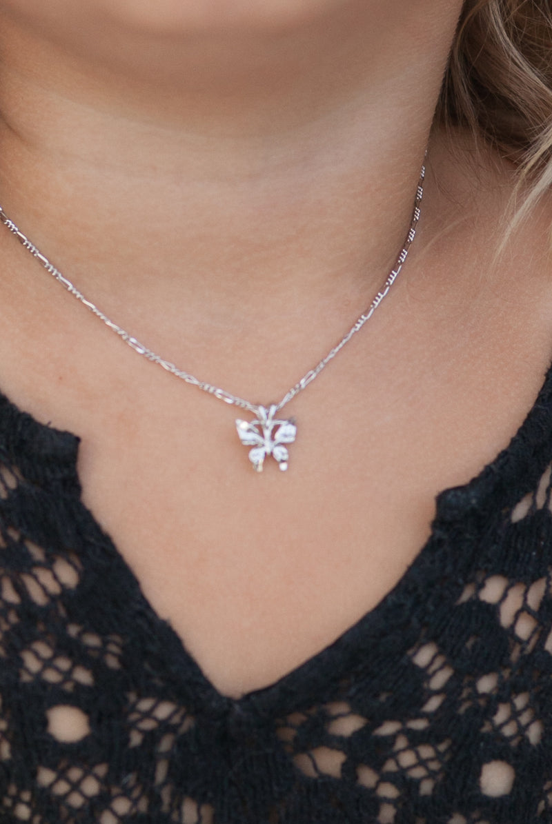 The Butterfly Necklace in Silver