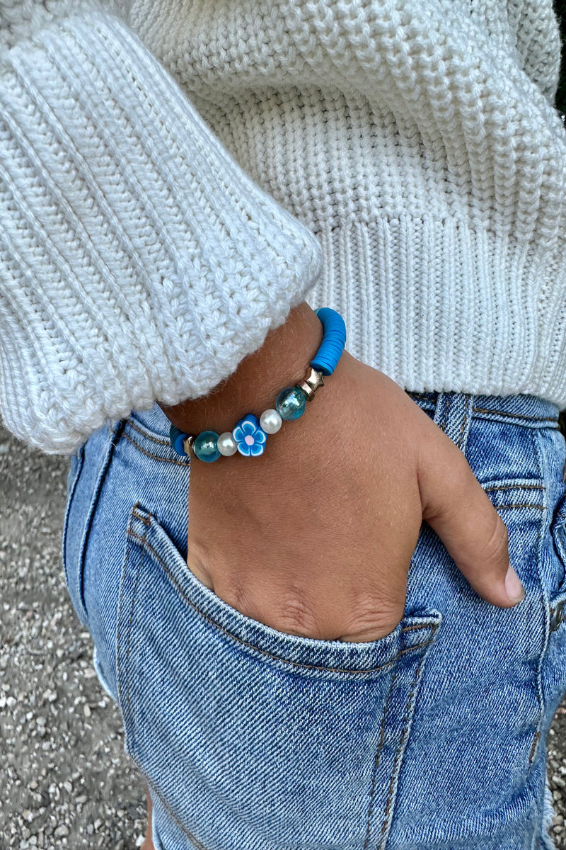 Blue Flower Bracelet by Autumn
