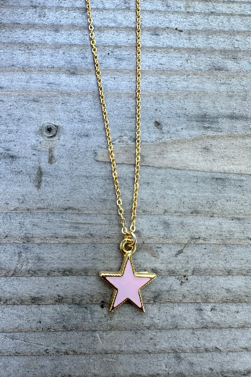 Pink Star Girls Necklace
