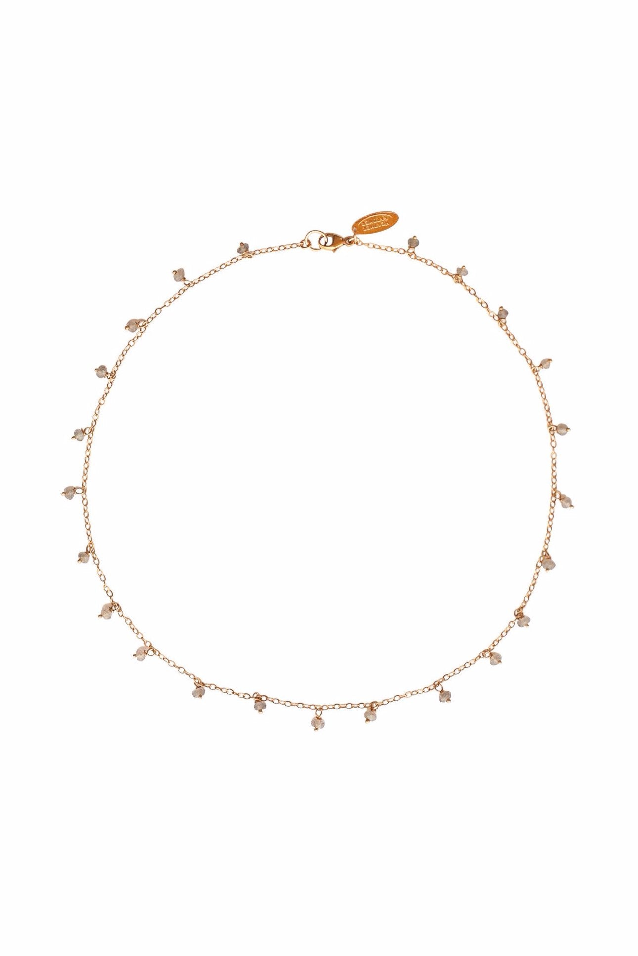 Bridal Dangling Faceted Labradorite Gemstone Necklace – Heather Gardner