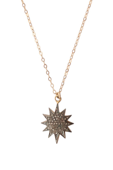 Sunshine Pave Diamond Necklace