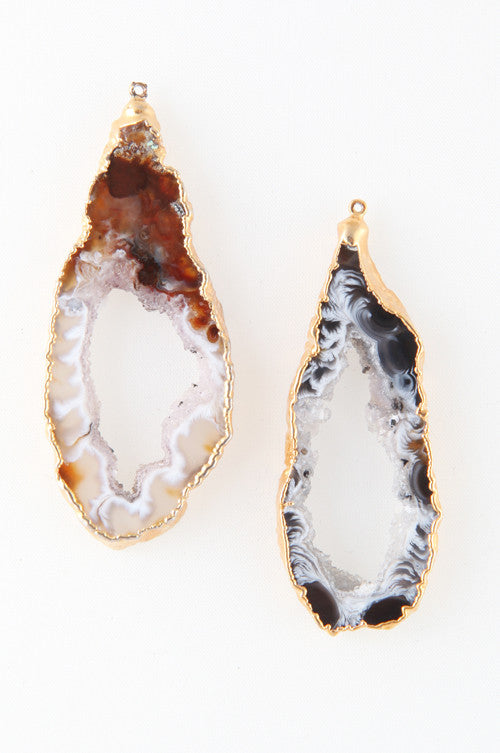 Geode Slice Earrings