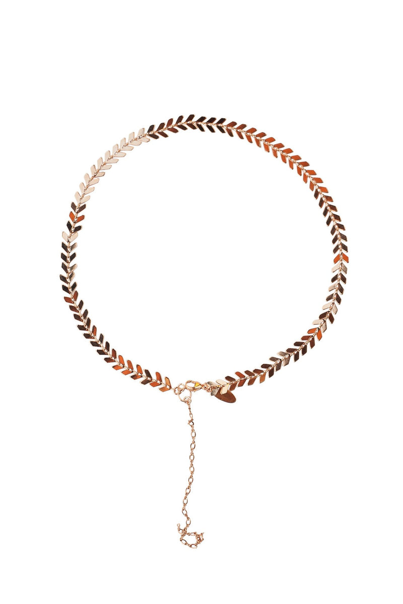 Chevron Choker in Gold, Silver or Rose Gold