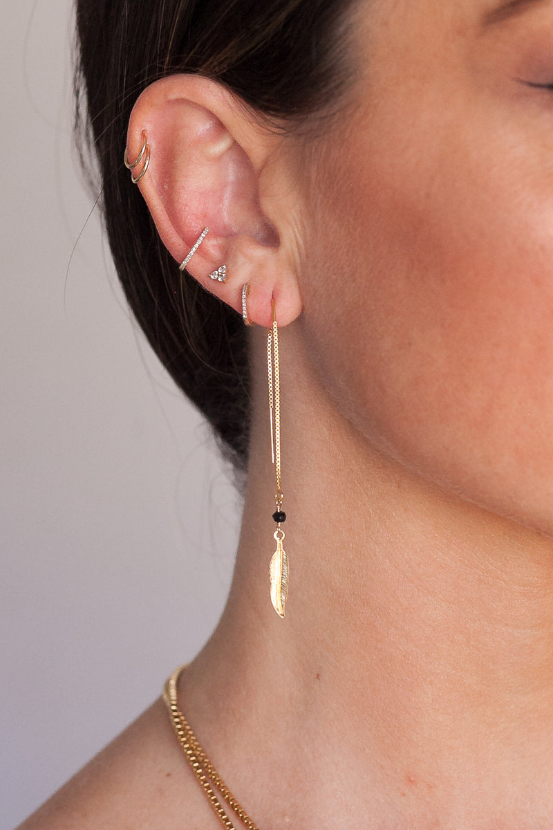 Onyx Native Sun Hoop Threaders