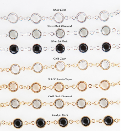 Swarovski bezel necklace deals