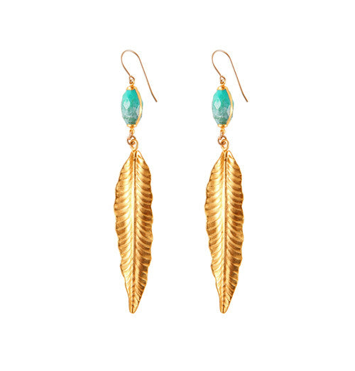 Signature Feather & Turquoise Earring-72dpi
