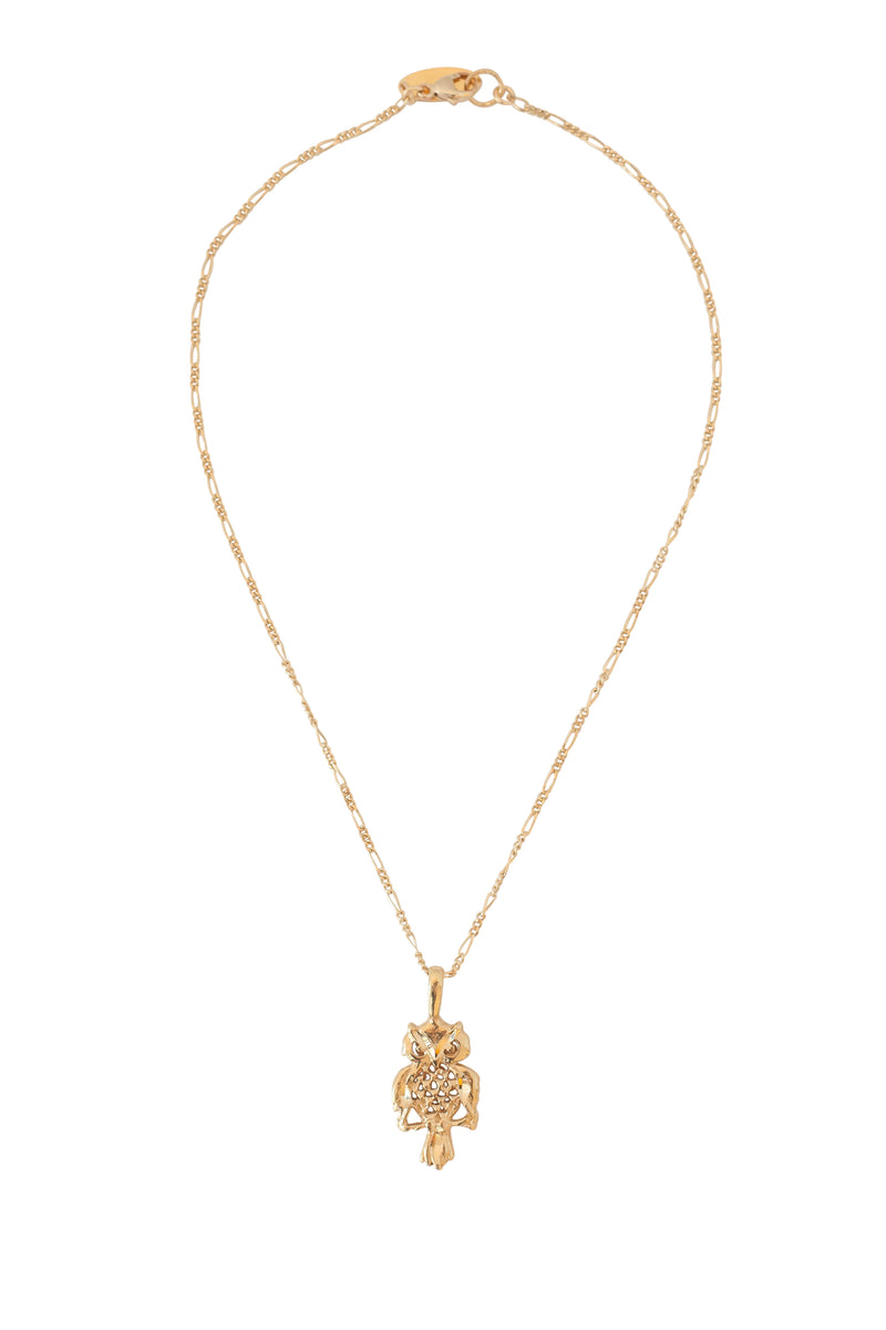 The Owl Necklace in Gold - ONLY ONE LEFT