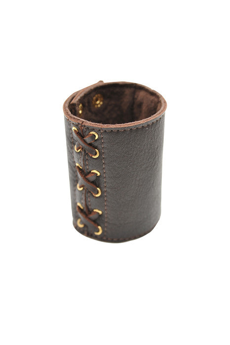 Leather Lace Up Cuff